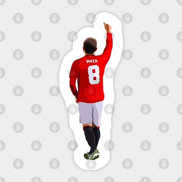 Juan Mata Sticker by Webbed Toe Design's